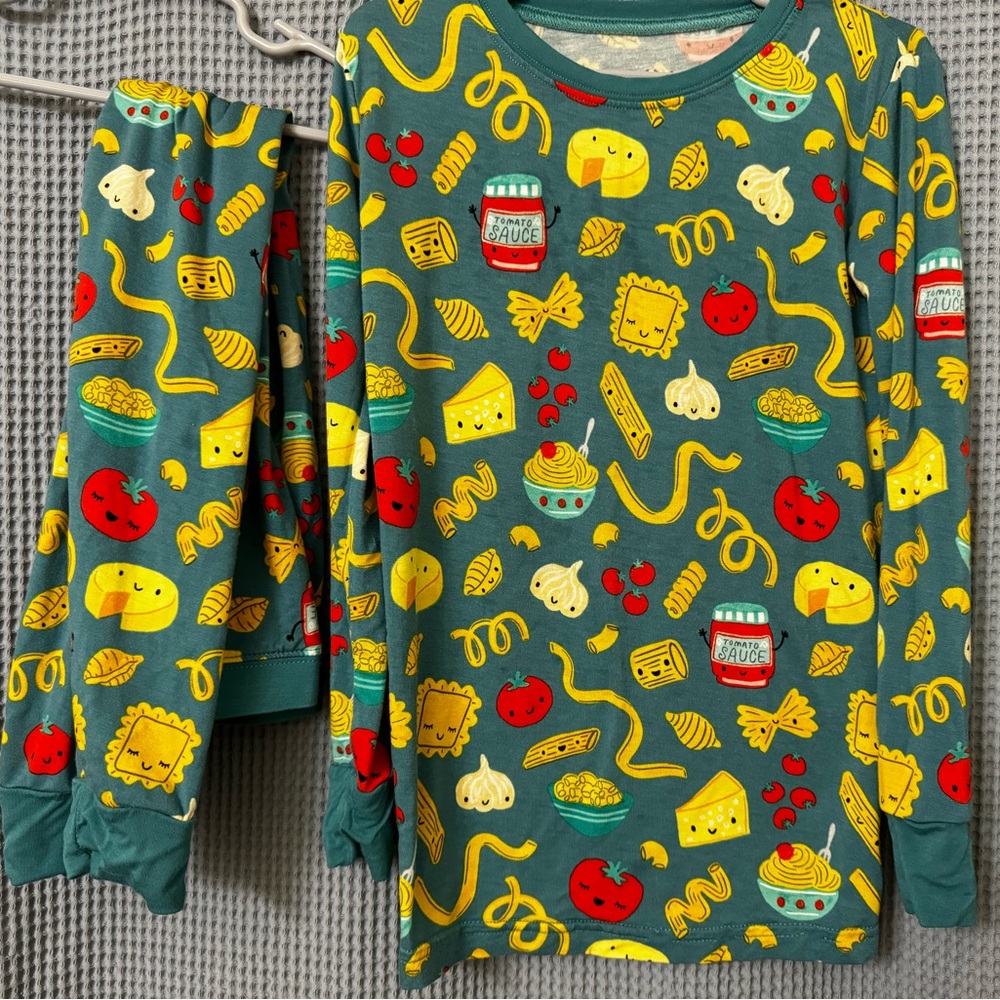 Little Sleepies pasta party pj set